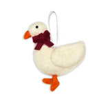 Tree Decoration - Christmas Goose with Bow