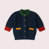 Kids Midnight Snuggly Knitted Cardigan - Navy