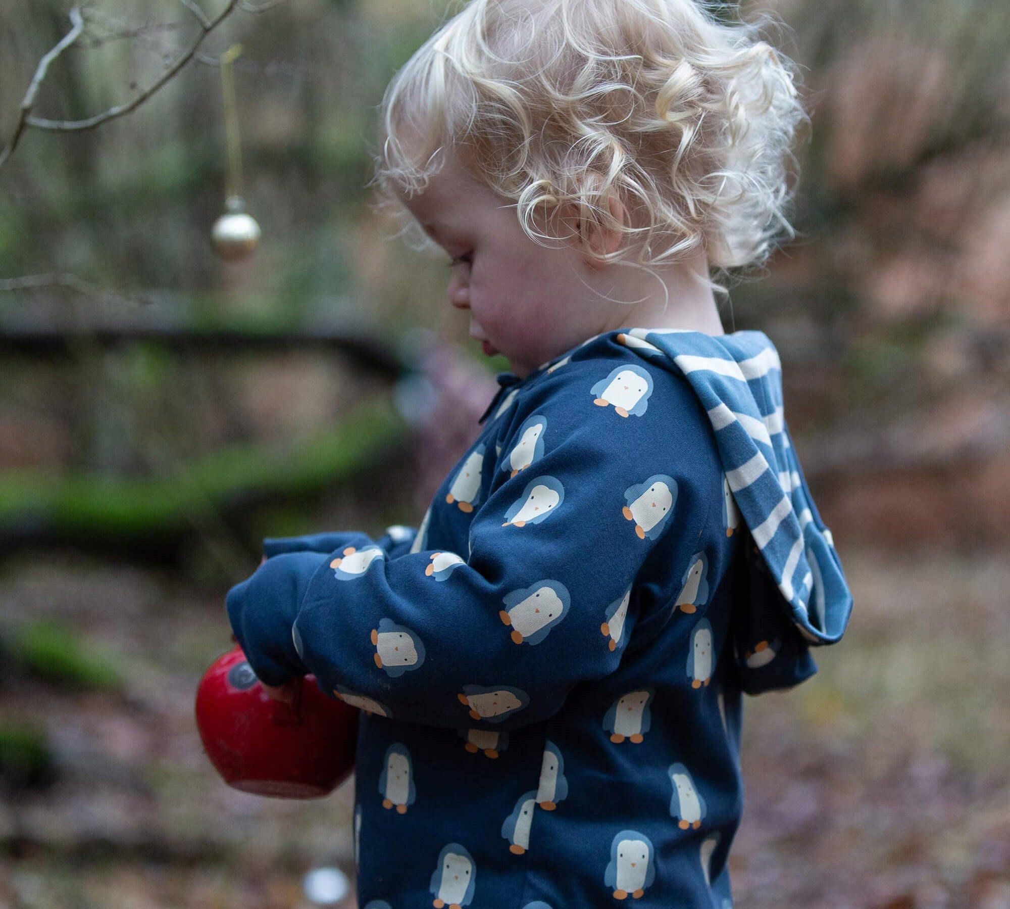 Blue Penguins Hooded Reversible Snug Suit - Navy