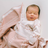 Baby Blanket - Dots Reversible - Pink