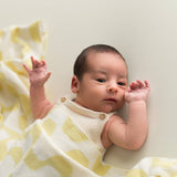 Baby Blanket - Zigzag - Soft Yellow