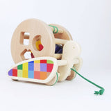 Wooden Snail Shape Sorter + Pull-Along
