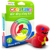 Creatibles D.I.Y. Air-Dry Clay Kit - Dino BFFs (4 Colours)