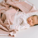 Baby Blanket - Dots Reversible - Pink