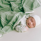 Baby Blanket - Dots Reversible - Mint