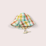 Rainbow Check Reversible Sunhat