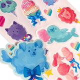 Stickiville Stickers - Fluffy Cotton Candy - Scented Paper