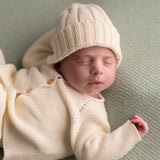 Newborn Knitted Hat - Ecru