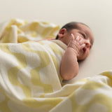 Baby Blanket - Zigzag - Soft Yellow