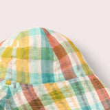 Rainbow Check Reversible Sunhat