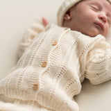 Newborn Knitted Hat - Ecru
