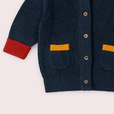 Kids Midnight Snuggly Knitted Cardigan - Navy