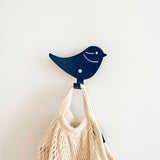 Kids Wall Hook Bird - Blue