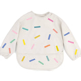 Waterproof Long Sleeve Baby Bib - Confetti