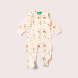 Rainbow Balloons Organic Cotton Babygrow