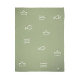 Baby Blanket - Waves - Mint