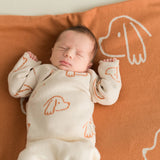 Baby Blanket - Dogs - Ginger + Ecru
