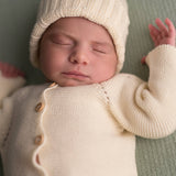 Newborn Knitted Hat - Ecru