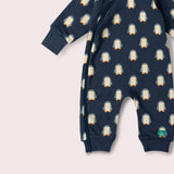 Blue Penguins Hooded Reversible Snug Suit - Navy