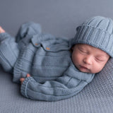 Newborn Knitted Hat - Jeans