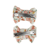 Pigtail Bow Hair Clips - Set Of 2 - Sunset Meadow
