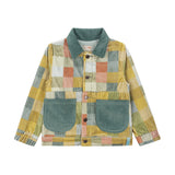 Boys Corduroy Jacket - Green Check