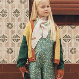 Kids Dungarees - Green Floral