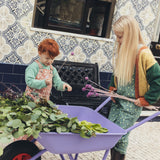 Kids Dungarees - Green Floral
