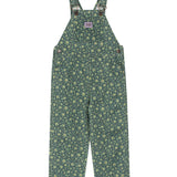 Kids Dungarees - Green Floral