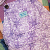 Kids Corduroy Dungarees - Purple Stars