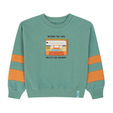 Kids Retro Cassette Sweatshirt – Green