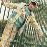 Boys Corduroy Jacket - Green Check