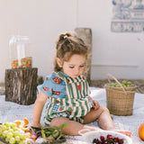 Baby Dungaree Romper - Striped