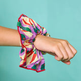 Kids Oversized Scrunchie - Checkered