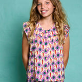 Ruffle Hem Kids Shorts – Checkered