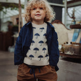 Kids Corduroy Pants - Navy Stripe