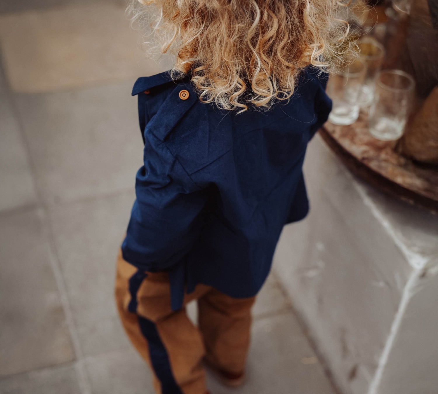 Kids Corduroy Pants - Navy Stripe