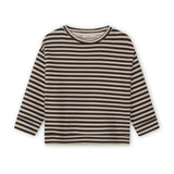 Kids Stripe Sweatshirt – Embroidered Smiley Patches
