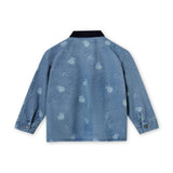 Kids Denim Shirt - Pear Print