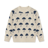 Kids Knitted Umbrella Jumper – Insignia Blue