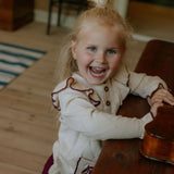 Kids Knitted Ruffle Cardigan - Berries