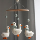 Cot Mobile - Geese with Bows