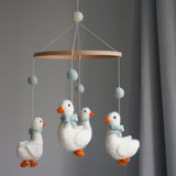 Cot Mobile - Geese with Bows