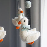 Cot Mobile - Geese with Bows