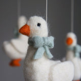 Cot Mobile - Geese with Bows