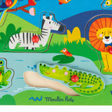 Wooden Jungle Interlocking Sound Puzzle