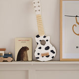 Wooden Cow Print Kids Guitar