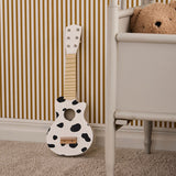 Wooden Cow Print Kids Guitar