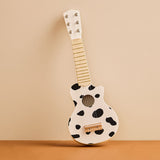 Wooden Cow Print Kids Guitar