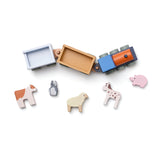 Wooden Farm Animal Train